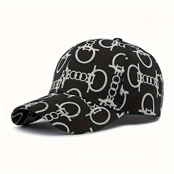 Gorra de béisbol transpirable para hombre y mujer, ajustable, negra con estampado de calavera y huesos cruzados en blanco, ideal para primavera y verano, sombrero casual | Gorra con estampado de calavera | Tela transpirable