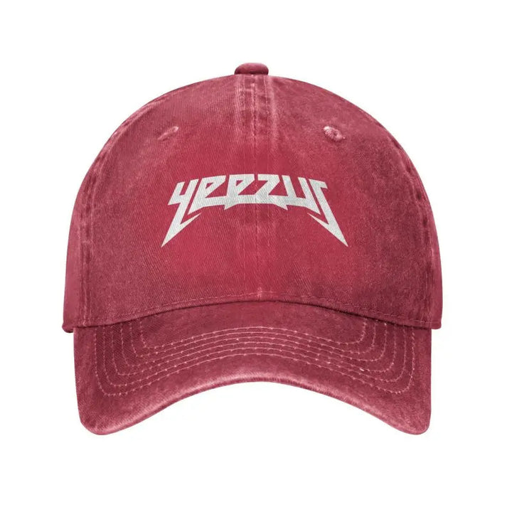 Gorra de Béisbol Yee Zus Blanca para Hombres y Mujeres - Gorra Unisex Retro con Letras Atrevidas, Revestimiento PVC Transpirable, Cierre Ajustable Snapback, Lavable a Máquina para Exteriores, Halloween, Pascua, Carnaval y Uso Diario, Accesorio Festivo, Di