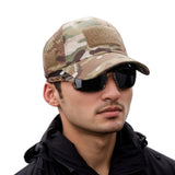 Gorra de béisbol con diseño de camuflaje para hombre, protección solar, transpirable, ideal para pesca, senderismo, campamento y caza, talla ajustable, gorra de playa