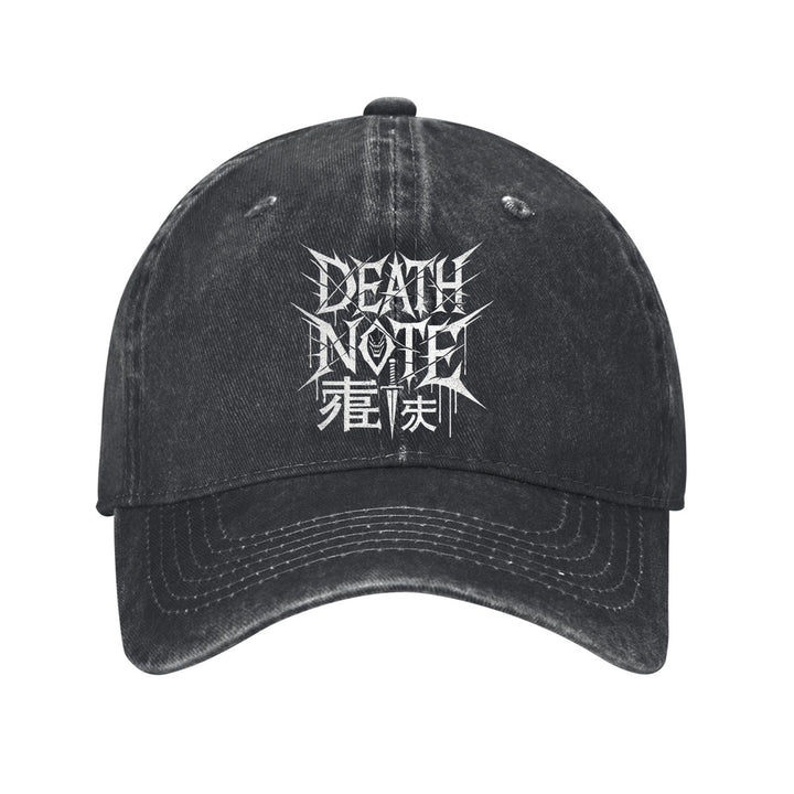 Gorra de Béisbol Death Note de Algodón con Visera Curva Ajustable y Ligera, Ideal para Exteriores, Unisex