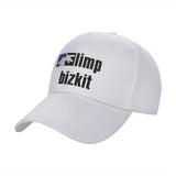 1pc Gorra de Béisbol de Poliéster Ajustable de Música Rock Limp Rapcore Bizkit Taurus07, Ligera y Transpirable, Sombrero de Sol de Golf con Visera Curva, Estilo Y2K de Moda para Hombres y Mujeres, Regalo Perfecto para Vacaciones/Cumpleaños