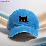 1 gorra ajustable unisex de camionero con logo de oreja negra y ribete blanco - Gorra ligera y transpirable para senderismo, running, ciclismo y uso casual - Gorra de papá con punta gris (opción de 2 piezas disponible)