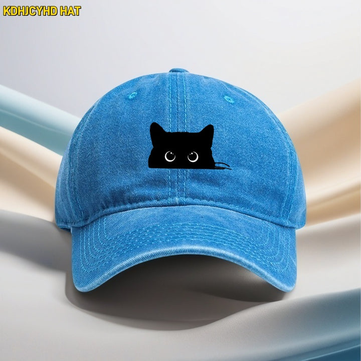 1 gorra ajustable unisex de camionero con logo de oreja negra y ribete blanco - Gorra ligera y transpirable para senderismo, running, ciclismo y uso casual - Gorra de papá con punta gris (opción de 2 piezas disponible)