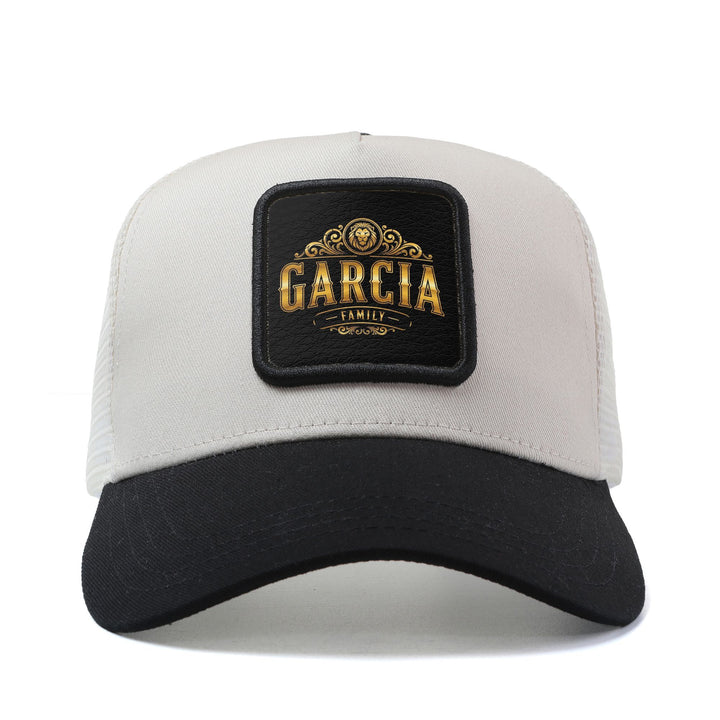 Gorra de Camionero Ajustable con Emblema Familiar Garcia para Hombres y Mujeres - Parte Trasera Transpirable, Gorra Ligera Con Diseño de 6 Paneles Blanco/Rosa//Gris/Beige, Talla Única (54.86-59.94cm) Unisex Casual Deportes al aire libre & Atuendo casual I