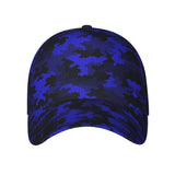 1 gorra de camionero con estampado completo de camuflaje hexagonal azul - Gorra snapback unisex para todas las estaciones, uso al aire libre, deportes y casual, para hombres y mujeres, (Azul/Gris/) - Lavable a máquina, compatible con (Navidad/Vuelta al co