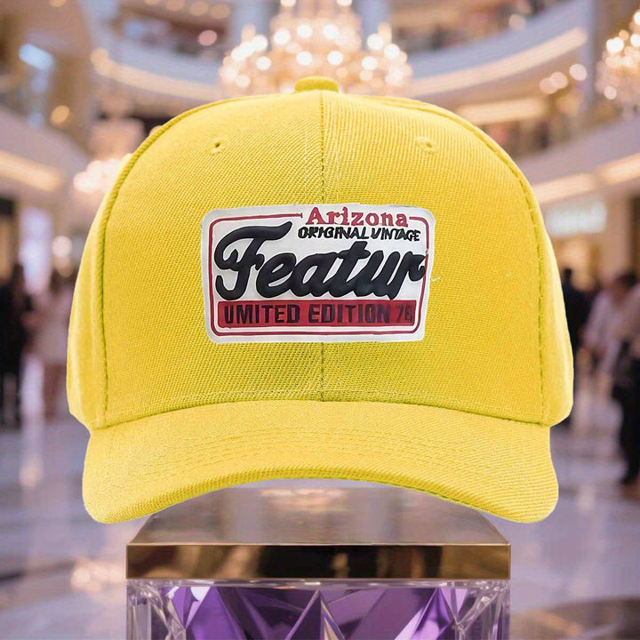 Gorra de béisbol ligera y transpirable para hombre FEATUR - Gorra ajustable con cierre de clic para papá con diseño original de Arizona, azul suave lavado para actividades al aire libre, regalo del Día del Padre y ropa casual, gorra de béisbol, ropa de ca