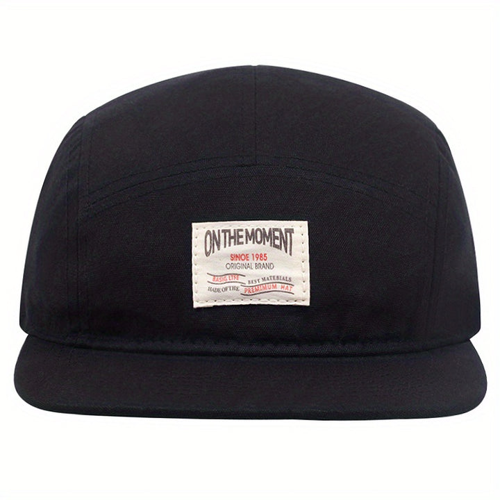 Tela. 1 pieza de tela para etiqueta, gorro hip-hop de cinco paneles para hombre. Tela.