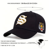 Gorra de Béisbol Ajustable para Hombre con Bordado de Tigre - Ligera, Protectora Solar, Sombrero Casual para Salidas de Primavera y Otoño