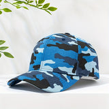 Gorra de Béisbol de Camuflaje [Poliestera], Ajuste Elástico de Poliéster, Sombrero Ligero para Todas las Estaciones con Cierre de Tirón, Solo Lavado a Mano - Diseño de Pico de Pato a la Moda