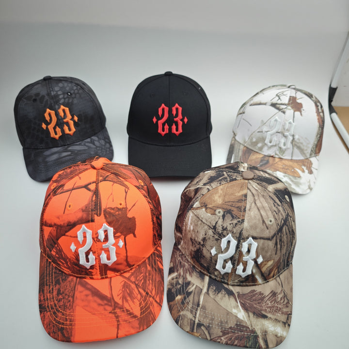 Gorra de béisbol para mujer - Gorra ajustable con números '23' audaces, tejido transpirable para playa, deportes, uso diario - Negro/Naranja/Gris/Blanco/Marrón/Verde/Rojo/ - Talla única que se ajusta a la mayoría de las cabezas (Lavado a mano/Limpieza ...