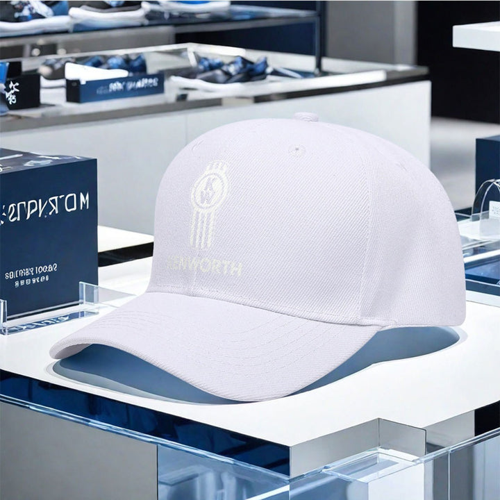 Gorra de béisbol Kenworth con logo bordado - ligera, elástica, de poliéster, lavable a máquina, ideal para cámping, pésca y actividades al aire libre, gorra de deportes al aire libre | gorra con logo bordado | headgear ligera, gorra de béisbol