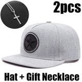 Dos Piezas Gorra de Béisbol Estilo Hip Hop con Bordado de Estrella, Estilo Urbano, Deportivo y Casual, Sombrero de Sol Unisex para Parejas, Ideal para Viajes y Regalos, Accesorio de Viaje,Accesorios de Cabeza a la Moda,Moda Unisex,Ajuste Cómodo,Tejido Tra