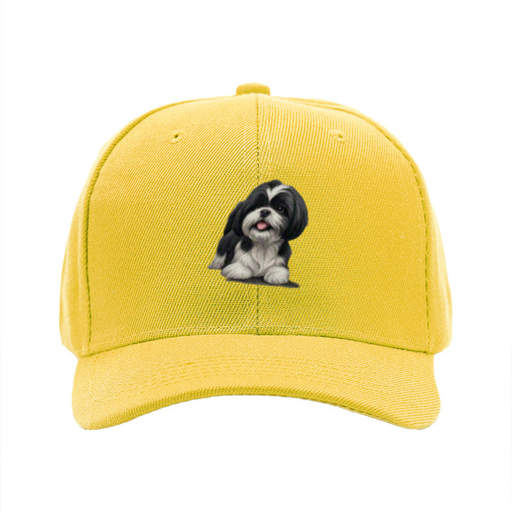 1 gorra de béisbol con estampado de perro Shih Tzu - Gorra ajustable con diseño de cara de Shih Tzu, accesorio ligero y casual para amantes de mascotas, lavable a mano, ideal para uso diario y regalos para dueños de perros