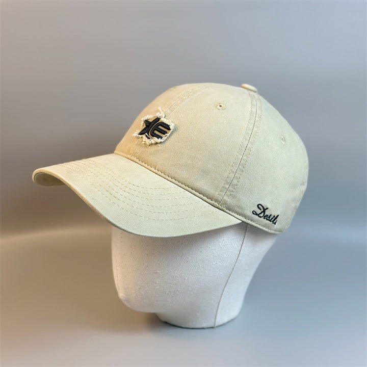 Nueva gorra de béisbol bordada para todas las estaciones, elegante sombrero de sol unisex para exteriores, versátil sombrero de pato para parejas.