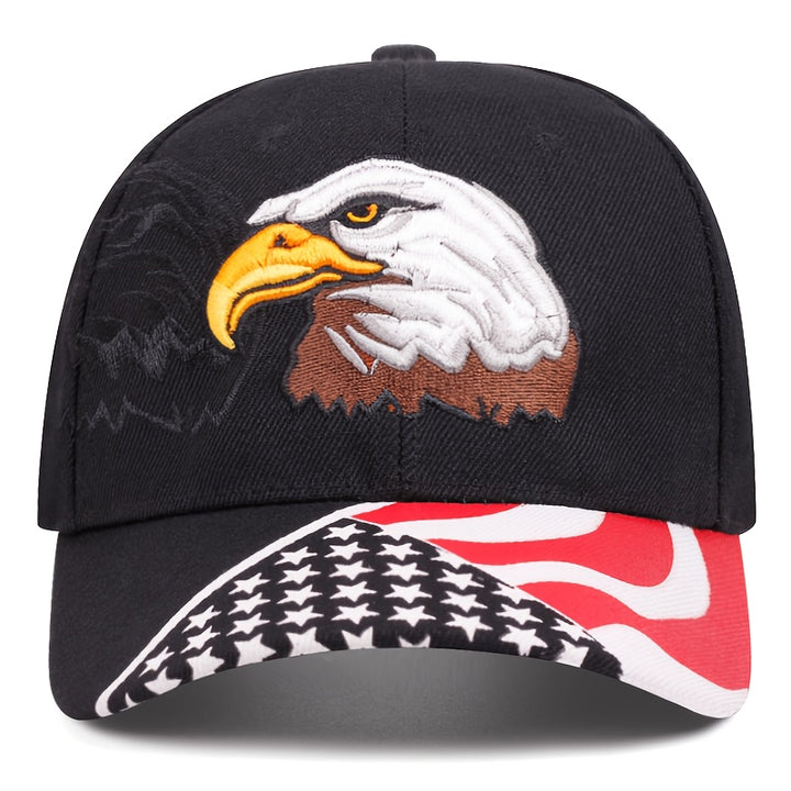 Gorra de béisbol ajustable con bordado tridimensional de águila, ideal para viajes, pesca y deportes, el regalo perfecto para amigos y familia