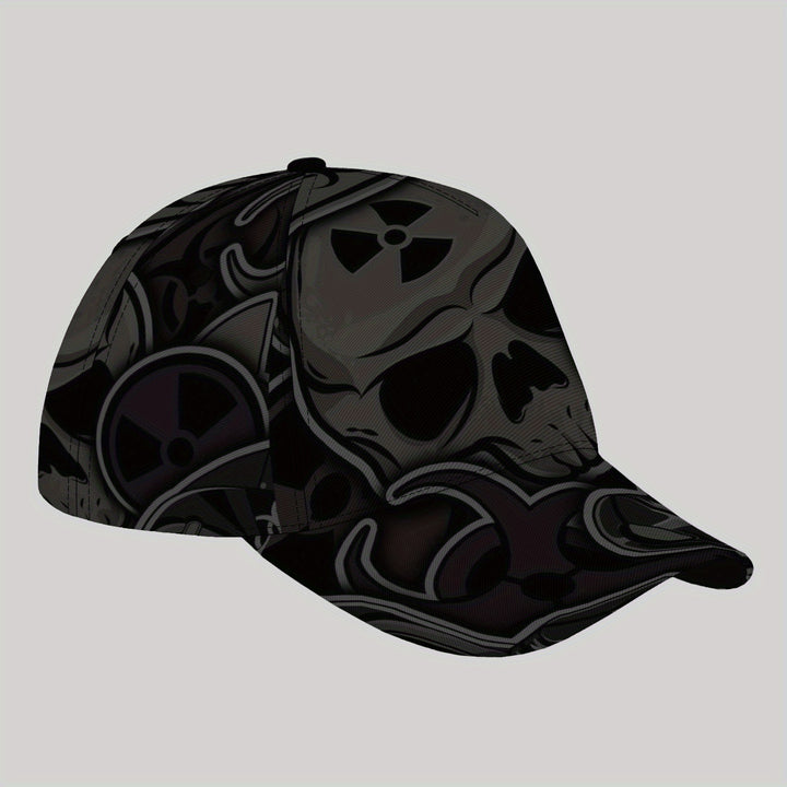 Gorra de Béisbol Ligera Ajustable para Hombres CUTEHSJ - Diseño de Calavera y Engranajes Estilo Hip-Hop para Playa, Pesca, Actividades al Aire Libre - Sombrero con Cierre de Hebilla Ajustable, Ropa de Playa, Estilo Fantasía, Accesorio Elegante