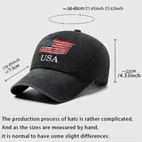 Gorra de Béisbol Bordada Clásica y Atemporal al Estilo USA, Visera Lavable Ajustable para Fiestas y Reuniones, Versátil para Deportes al Aire Libre, Unisex para Parejas