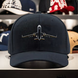1pc Gorra de Piloto para Hombres y Mujeres - Diseño con Avión &amp; Cola del Aeroplano, Poliéster Ligero Resistente a Arrugas, Sombrillo Todo Clima al Aire Libre para Entusiastas de la Aviación, Pilotos, Eventos Casuales e Formales - Regalo Para Pilot (/Gris/