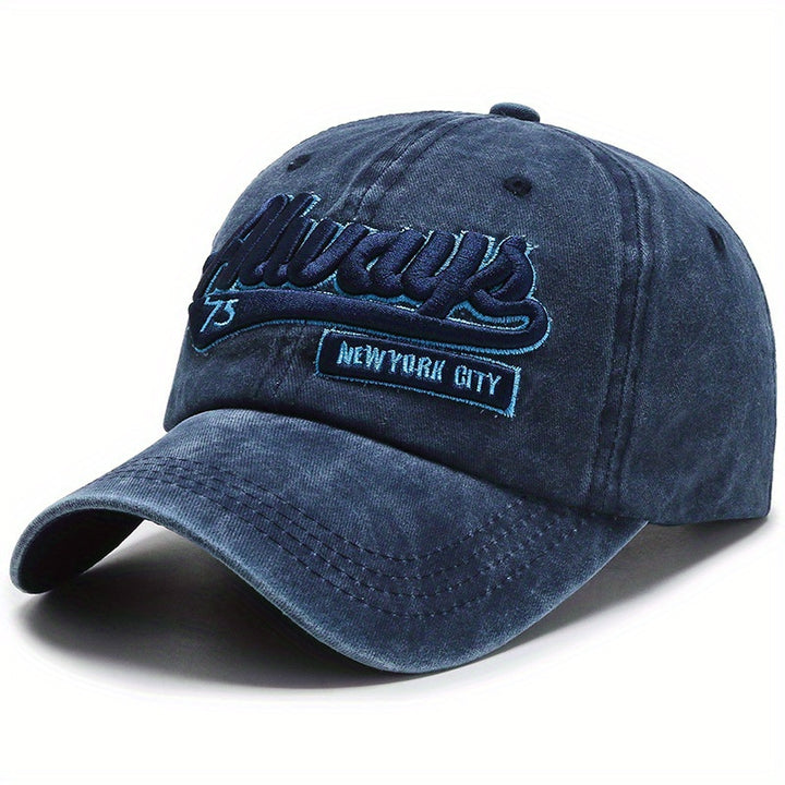 Gorra de Béisbol Retro Lavada para Hombres y Mujeres - Snapback Ajustable con Parches de NYC/LA/Chicago, Gorra Ligera para Todas las Estaciones, Sombrero Casual de Calle para Deportes, Regalo de San Valentín (Unisex)