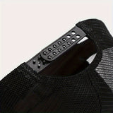 Gorra de Béisbol de Malla con Estampado de Letras para Mujer - Ajustable, Ligera y Transpirable con Cierre Snapback