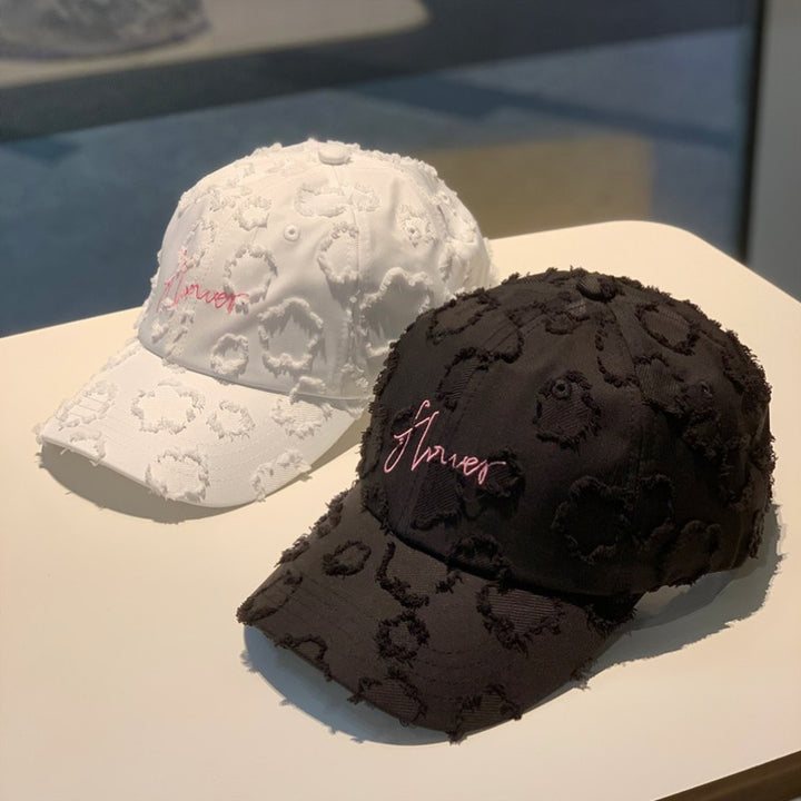 Gorras de béisbol con letras bordadas de estilo coreano de primavera y verano adecuadas para hombres y mujeres Sombrero de pico de pato