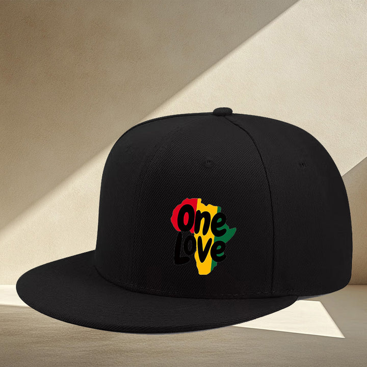 Gorra de béisbol estilo LOVE combinado: moda hip-hop para hombres y mujeres, talla ajustable, estilo urbano sencillo y casual, visera plana, adecuada para todas las estaciones, estilo único