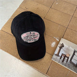 Novedad primavera-verano: gorra de béisbol retro con diseño único, logo americano bordado y visera curva