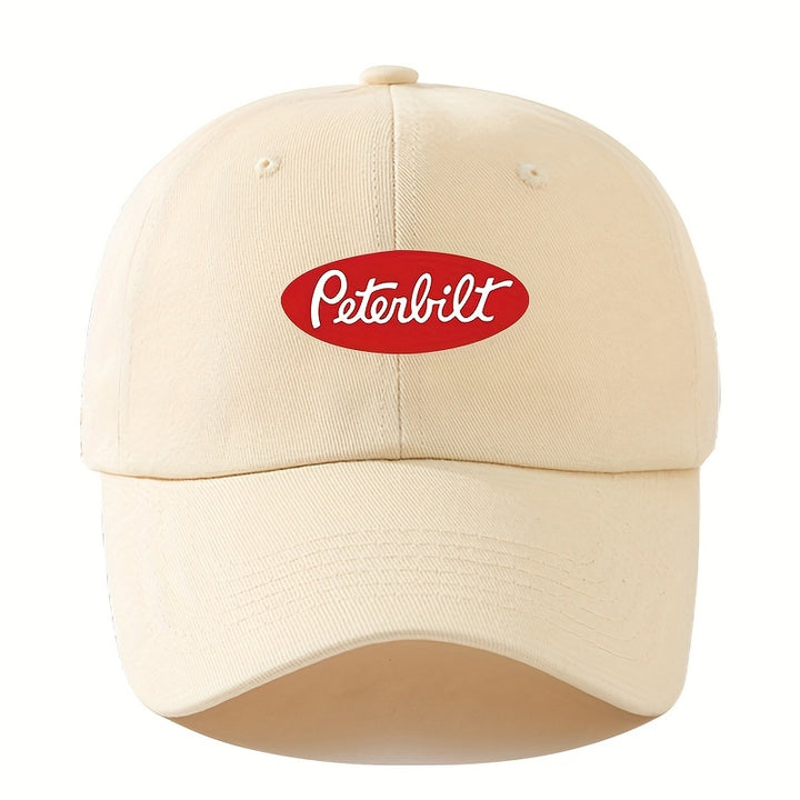 Gorra de Béisbol para Camioneros PETERBILT Hombres MAKEFGE - Ajustable con Cierre de Presión, Malla Transpirable en la Parte Posterior y Protección Solar, Sombrero Casual para Exteriores para Agricultura, Pesca, Conducción (/Beige/Blanco/Azul), Accesorio