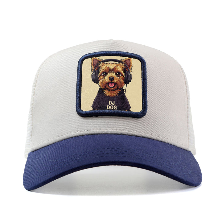 Gorra de béisbol con auriculares para DJ, para hombre y mujer - Gorra de camionero ajustable con cierre a presión, parte trasera de malla transpirable, poliéster ligero, diseño temático de DJ para música, pesca y actividades al aire libre, gorra para fest