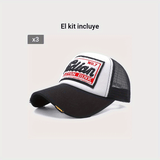 Gorra de Béisbol Unisex Transpirable para Verano - Diseño de Malla Bordada para Máxima Ventilación - Perfecta para Días Calurosos de Verano, Entusiastas de la Pesca y Fans del Hip Hop
