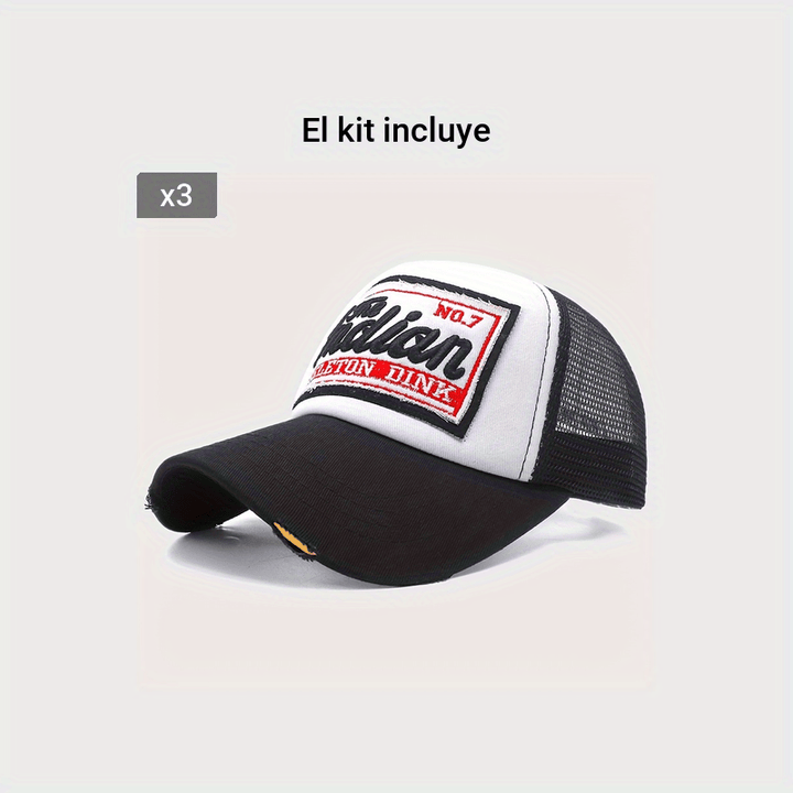 Gorra de Béisbol Unisex Transpirable para Verano - Diseño de Malla Bordada para Máxima Ventilación - Perfecta para Días Calurosos de Verano, Entusiastas de la Pesca y Fans del Hip Hop