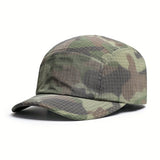 Gorra de Béisbol Ligera y Transpirable para Hombre con Diseño Camuflaje, Secado Rápido, Cinco Paneles, Ideal para Exteriores