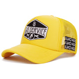 1pc Logo de Servicio de Gas Gorra de béisbol, Malla de poliéster transpirable en la parte posterior, Ajuste ajustable para todas las estaciones, Solo lavado a mano