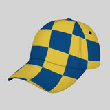 Gorra Snapback Ajustable Ligera con UPF - Gorro de Béisbol a Cuadros Azul y Amarillo para Hombres & Mujeres, Protección al Sol en Exteriores, Playa, Pesca, Ropa Casual Unisex Transpirable (Amarillo/Azul), Gorra para Mujeres, Sombreros, Sombrero de Copa pa