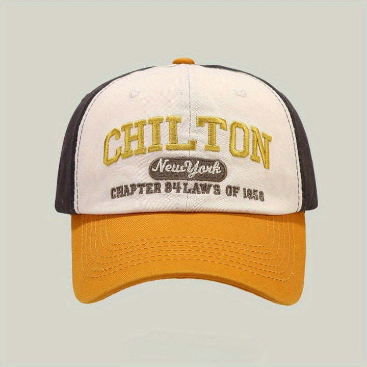 Gorra de Béisbol Estilo Coreano con Bordado de Letras y Visera Curva para Primavera y Otoño, Unisex, Reveladora de Rostro