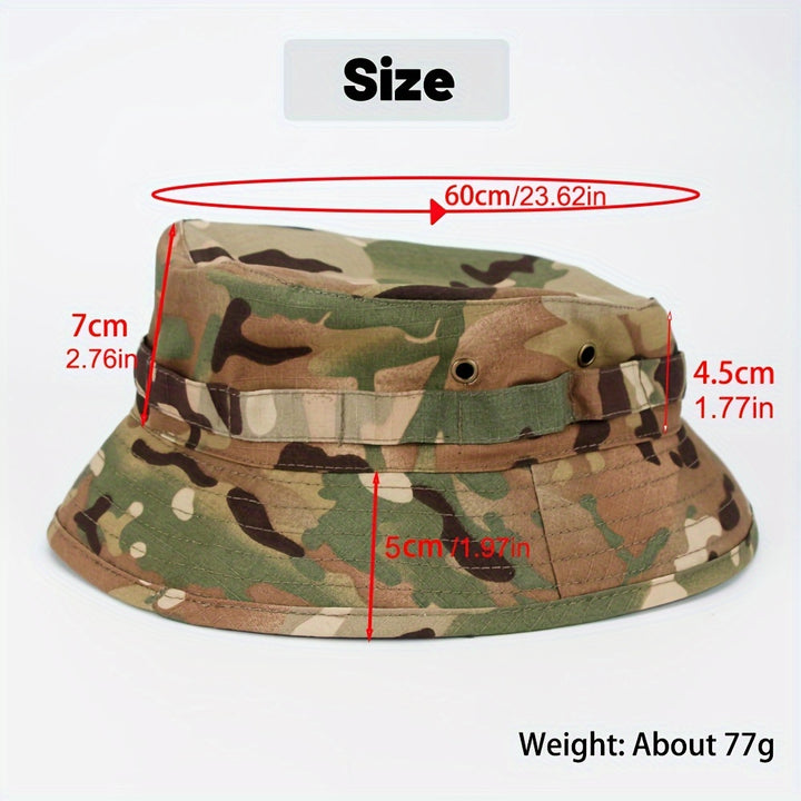 Gorro tipo cubeta Space Souls para verano, malla transpirable, protección solar para senderismo y playa