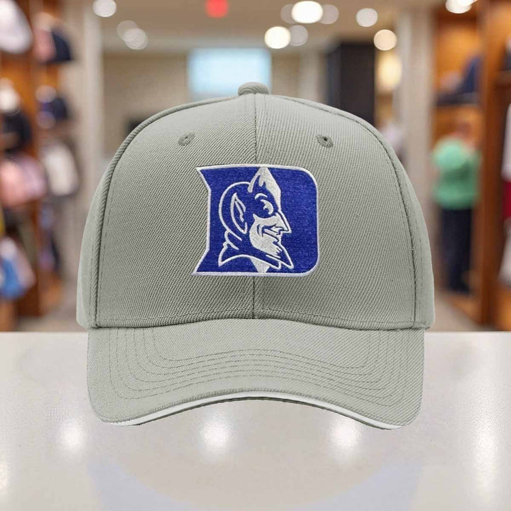 Sombrero de camionero ajustable para hombres de la Universidad de Duke - Ligero y transpirable, con diseño de cara de Diablo Azul, diseño negro y blanco, perfecto para deportes al aire libre y uso casual, accesorio de cabeza casual | Accesorio de cabeza a