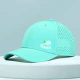 1 Gorra de Tenis de Secado Rápido para Hombre con Raqueta de Tenis y Estampado de Tenis - Parte Trasera de Malla Transpirable, Ajuste Estructurado para Tenis, Golf, Running, Deportes al Aire Libre - Sombrero Casual Ligero para Hombre, Diseño Deportivo, Co