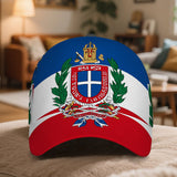 1 Gorra de Béisbol Ajustable con Estampado 2D del Emblema Dominicano - Snapback con Impresión Vibrante de Cuerpo Completo, Ideal para Deportes, Running y Moda Urbana al Aire Libre, Accesorio de Festival,Ropa Casual,Diseño a la Moda,Ajuste Cómodo,Asistente