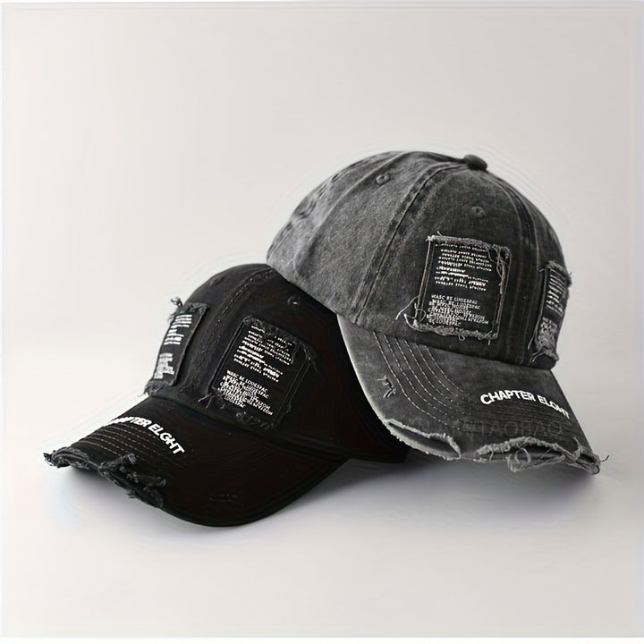 Nueva gorra de béisbol vintage con estilo desgastado para mujeres, elegante y versátil para primavera y verano.