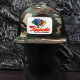 Gorra de béisbol retro americana para hombre, estilo skateboarding urbano, con bordado de frenos - Cierre ajustable snapback, diseño transpirable de seis paneles