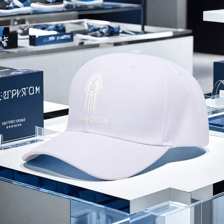 Gorra de béisbol Kenworth con logo bordado - ligera, elástica, de poliéster, lavable a máquina, ideal para cámping, pésca y actividades al aire libre, gorra de deportes al aire libre | gorra con logo bordado | headgear ligera, gorra de béisbol
