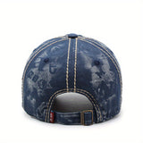 Gorra de béisbol lavada de época, gorra de pico de pato para parejas con letras bordadas, sombrero de sol casual para exteriores