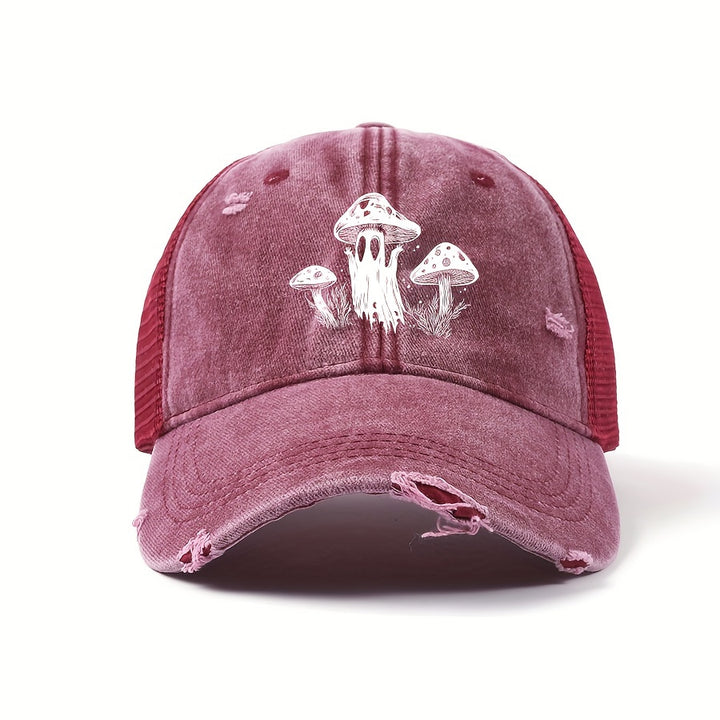 Gorra de béisbol retro lavada, estilo dad hat, ajustable y versátil, gorra suave para el sol