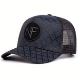 Esta red ajustable y perforada es cómoda e impermeable, con un exquisito bordado de la letra NF, ideal para deportes al aire libre, pesca en el campo o asistir a conciertos