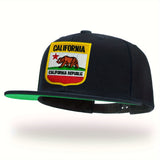 1 gorra unisex Tilgomedal en azul marino y con bordado de oso de California - Ajustable para hombres y mujeres, ligera estilo deportivo hiphop al aire libre, gorra de béisbol casual con emblema icónico de oso, lavable a mano