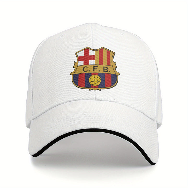 Gorra de Béisbol Barcelona para Hombre - Visera Curva, Protección Solar SPF con Recubrimiento PVC, Ligera y Duradera - Regalo Ideal para Aficionados del Fútbol (), Diseño Deportivo, Actividades al Aire Libre