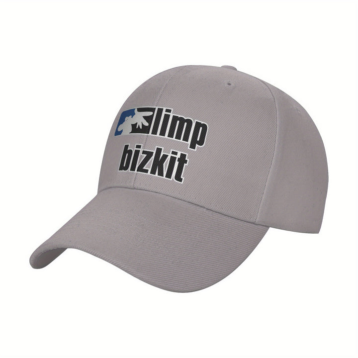 1pc Gorra de Béisbol de Poliéster Ajustable de Música Rock Limp Rapcore Bizkit Taurus07, Ligera y Transpirable, Sombrero de Sol de Golf con Visera Curva, Estilo Y2K de Moda para Hombres y Mujeres, Regalo Perfecto para Vacaciones/Cumpleaños