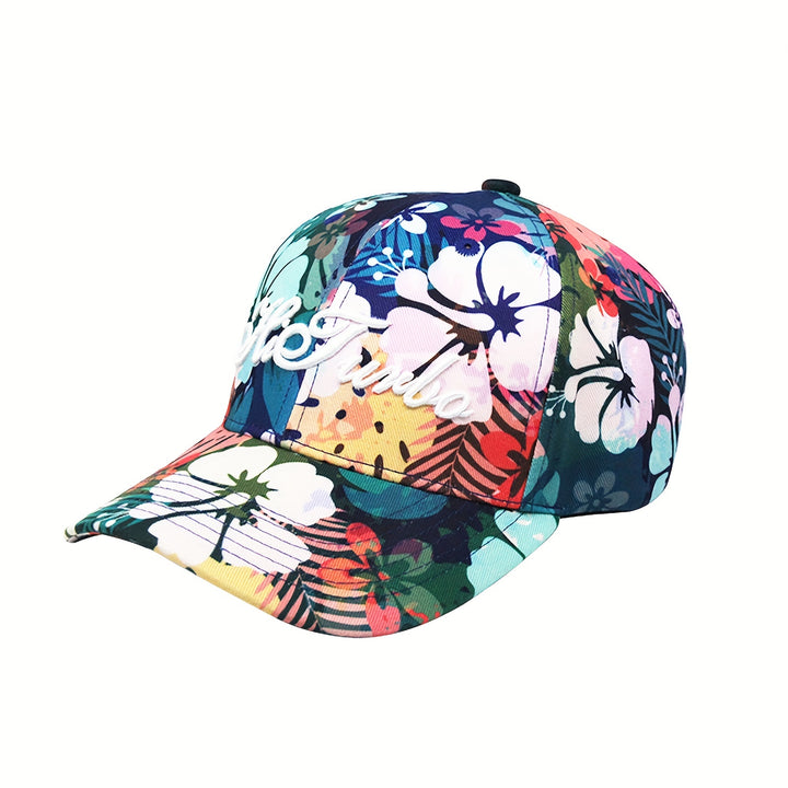 1 Gorra de Béisbol Inspirada en Diseño Floral - Sombrero Deportivo Ligero Ajustable, Transpirable para Viajes y Salidas Diarias Todo el Año, Plegable para Sol