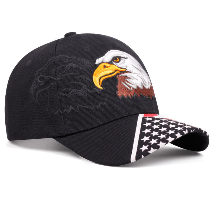 1 Sombrero de Basquetbol de Poliéster para Todas las Estaciones, con Bordado de Águila, Ligero, Solo Lavado a Mano, Ajustado con Cierre de Buckle, Sombrero de Tenis Woven para Protección del Sol